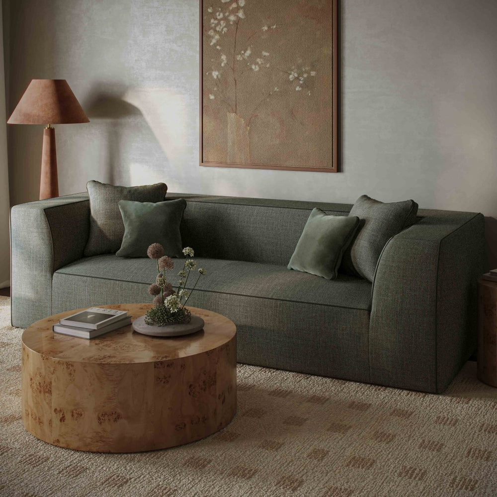 TOV Furniture Fig 36" Round Burl Coffee Table - Unique Natural Wood Design for Modern Living Room Elegance TOV-OC54474