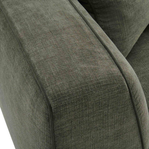 TOV Furniture Tristine 96" Olive Green Upcycled Basketweave Sofa - Eco-Friendly Comfort with Luxe Details & Style TOV-L69287