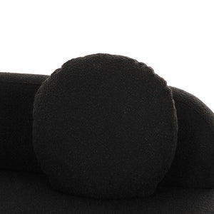 TOV Furniture Broohah Contemporary 3-Piece L-Shaped Sectional Sofa with Curved Design for Modern Interiors Black TOV-L69290-SEC