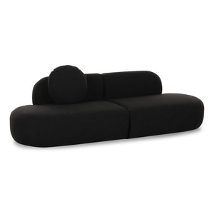 TOV Furniture Broohah 94" Upholstered Sofa - Contemporary Comfort with Sculptural Style for Your Living Room Black TOV-L69290-SO