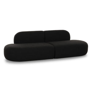 TOV Furniture Broohah 94" Upholstered Sofa - Contemporary Comfort with Sculptural Style for Your Living Room Black TOV-L69290-SO