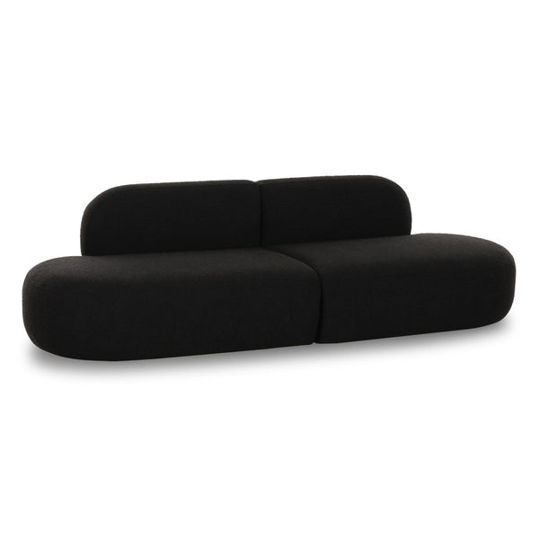 TOV Furniture Broohah 94" Upholstered Sofa - Contemporary Comfort with Sculptural Style for Your Living Room Black TOV-L69290-SO