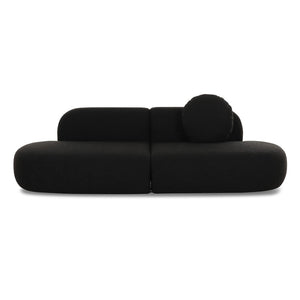 TOV Furniture Broohah 94" Upholstered Sofa - Contemporary Comfort with Sculptural Style for Your Living Room Black TOV-L69290-SO