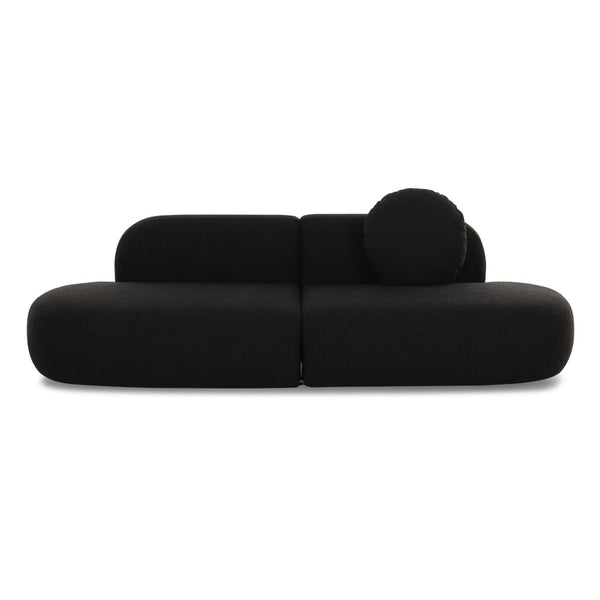 TOV Furniture Broohah 94" Upholstered Sofa - Contemporary Comfort with Sculptural Style for Your Living Room Black TOV-L69290-SO