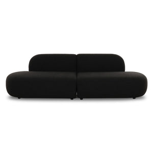 TOV Furniture Broohah 94" Upholstered Sofa - Contemporary Comfort with Sculptural Style for Your Living Room Black TOV-L69290-SO