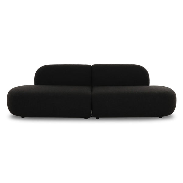 TOV Furniture Broohah 94" Upholstered Sofa - Contemporary Comfort with Sculptural Style for Your Living Room Black TOV-L69290-SO