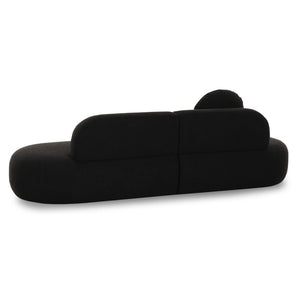 TOV Furniture Broohah 94" Upholstered Sofa - Contemporary Comfort with Sculptural Style for Your Living Room Black TOV-L69290-SO