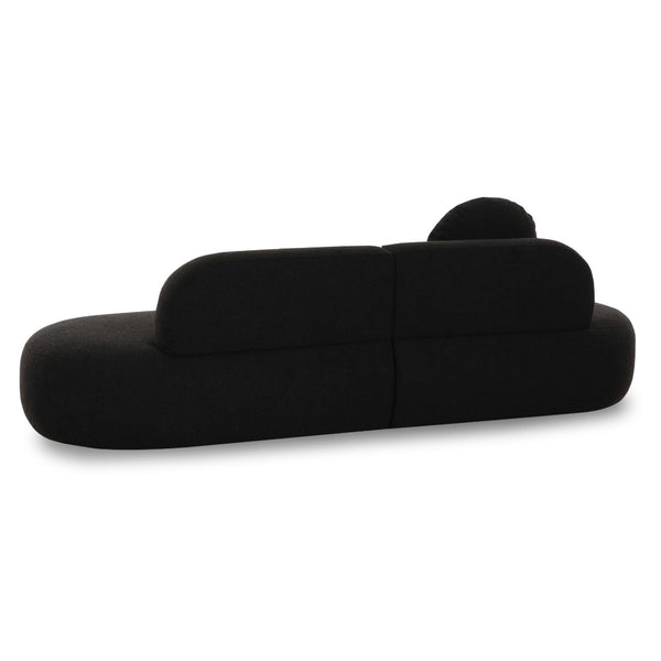 TOV Furniture Broohah 94" Upholstered Sofa - Contemporary Comfort with Sculptural Style for Your Living Room Black TOV-L69290-SO