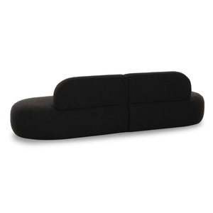 TOV Furniture Broohah 94" Upholstered Sofa - Contemporary Comfort with Sculptural Style for Your Living Room Black TOV-L69290-SO