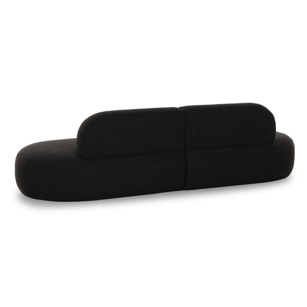 TOV Furniture Broohah 94" Upholstered Sofa - Contemporary Comfort with Sculptural Style for Your Living Room Black TOV-L69290-SO