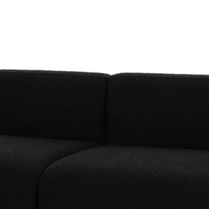 TOV Furniture Broohah 94" Upholstered Sofa - Contemporary Comfort with Sculptural Style for Your Living Room Black TOV-L69290-SO