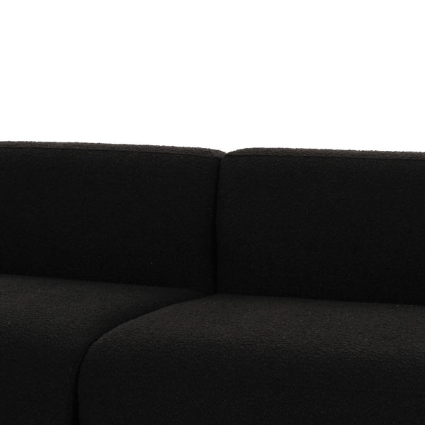 TOV Furniture Broohah 94" Upholstered Sofa - Contemporary Comfort with Sculptural Style for Your Living Room Black TOV-L69290-SO
