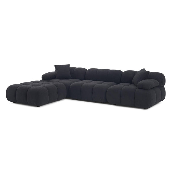 TOV Furniture Calliope Luxurious 4-Piece Vegan Shearling Modular Sectional - Versatile Cozy Design for Any Space TOV-L69304-SEC