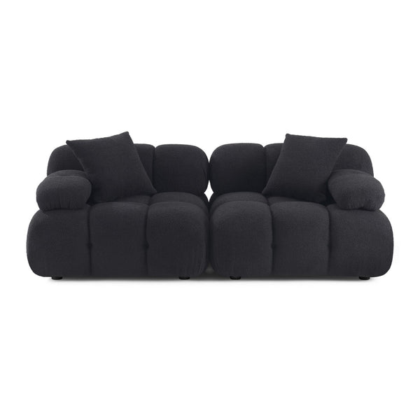 TOV Furniture Calliope 79" Vegan Shearling Modular Loveseat – Plush, Customizable Seating for Stylish Living Spaces TOV-L69305
