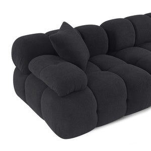 TOV Furniture Calliope 79" Vegan Shearling Modular Loveseat – Plush, Customizable Seating for Stylish Living Spaces TOV-L69305