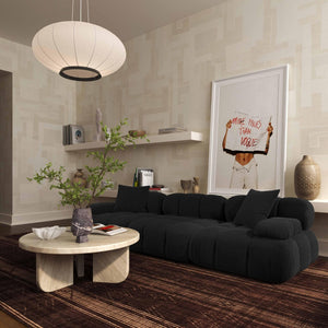 TOV Furniture Calliope 118" Modular Sofa - Luxurious Vegan Shearling, Customizable Comfort, and Stylish Design TOV-L69306