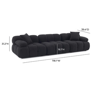 TOV Furniture Calliope 118" Modular Sofa - Luxurious Vegan Shearling, Customizable Comfort, and Stylish Design TOV-L69306