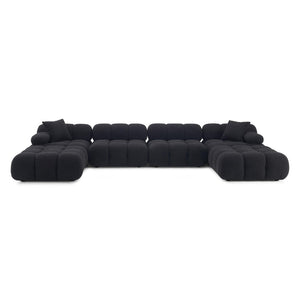 TOV Furniture Calliope 6-Piece Vegan Shearling Modular U-Sectional Sofa: Tailor Your Space with Plush Comfort! TOV-L69307-SEC