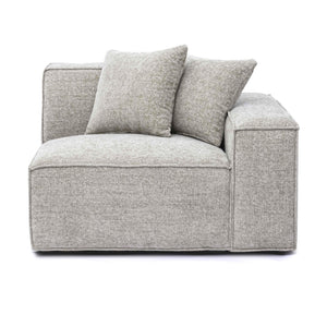 TOV Furniture Mindy Modular Corner Chair - Cozy Chenille Basketweave with Deep Seating for Stylish Living Spaces Taupe / RAF TOV-L69317-RC