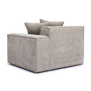 TOV Furniture Mindy Modular Corner Chair - Cozy Chenille Basketweave with Deep Seating for Stylish Living Spaces Taupe / RAF TOV-L69317-RC