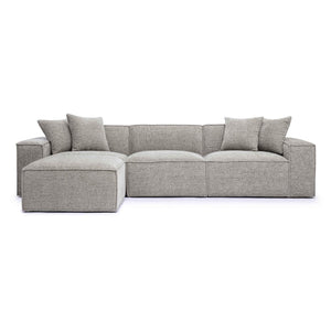TOV Furniture Mindy 4-Piece Modular Sectional Sofa - Cozy Chenille Design with Plush Pillows for Ultimate Comfort Taupe TOV-L69317-SEC