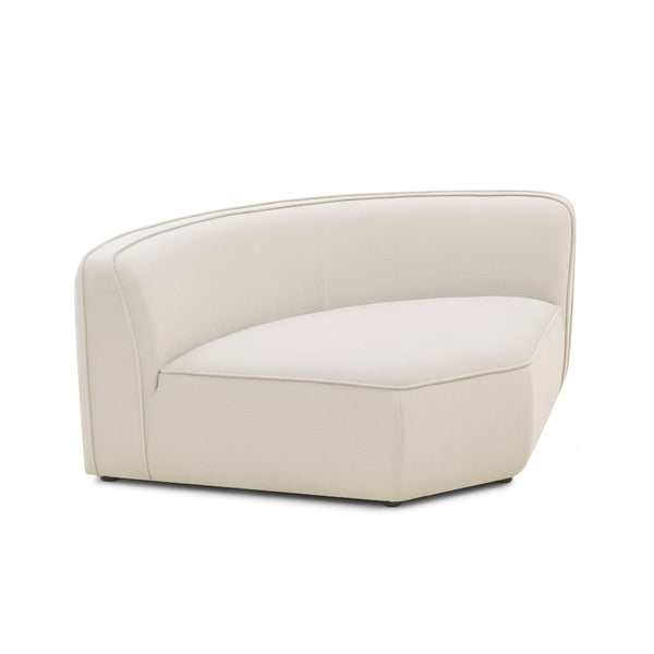 TOV Furniture Travie Upcycled Linen Wedge Corner Chair - Stylish Modular Seating for Contemporary Living Spaces TOV-L69325