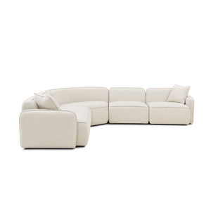 TOV Furniture Travie 5-Piece Modular L-Sectional in Warm Sand – Sustainable, Comfortable, and Customizable Design TOV-L69328-SEC
