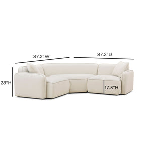 TOV Furniture Travie Modular L-Sectional: Upcycled Linen & Corduroy Velvet, Flexible Design for Modern Living TOV-L69328-SEC1