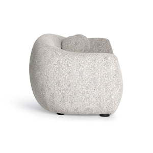 TOV Furniture Judy 80" Black & White Woven Fabric Sofa - Modern Art Deco Design with Full-Foam Comfort & Pillows TOV-L69356