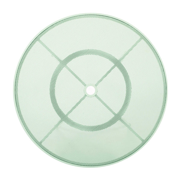 TOV Furniture Erica Wrought Iron Round Cafe Table - Vintage Charm for Outdoor Dining, Seats 2-4, Handmade Elegance Mint Green TOV-O18670
