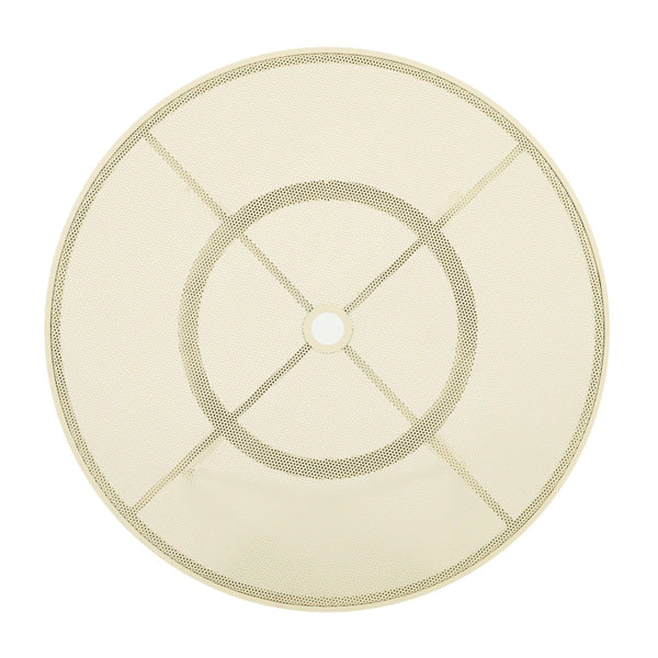 TOV Furniture Erica Wrought Iron Round Cafe Table - Vintage Charm for Outdoor Dining, Seats 2-4, Handmade Elegance Cream TOV-O18671