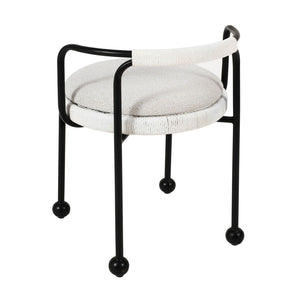 TOV Furniture Pansy Cream Outdoor Dining Chair - Stylish, Durable & Comfortable for Alfresco Entertaining & Relaxation TOV-O18674