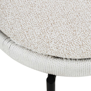 TOV Furniture Pansy Cream Outdoor Dining Chair - Stylish, Durable & Comfortable for Alfresco Entertaining & Relaxation TOV-O18674