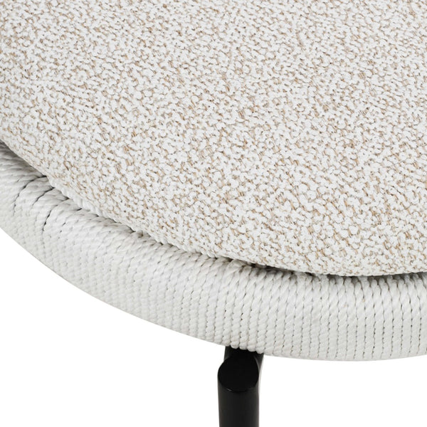 TOV Furniture Pansy Cream Outdoor Dining Chair - Stylish, Durable & Comfortable for Alfresco Entertaining & Relaxation TOV-O18674