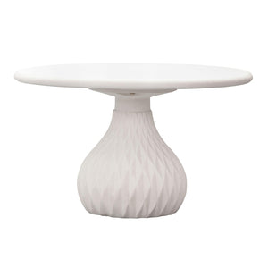 TOV Furniture Tulum 27.5" Ivory Concrete Round Coffee Table - Modern Glamour for Indoor & Outdoor Spaces TOV-O44144