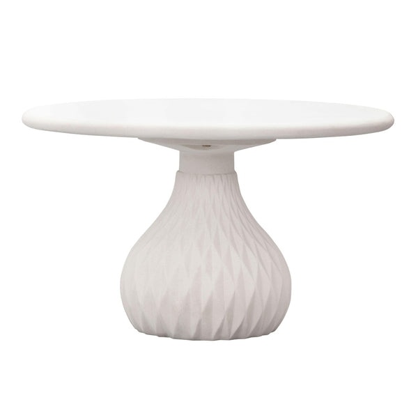 TOV Furniture Tulum 27.5" Ivory Concrete Round Coffee Table - Modern Glamour for Indoor & Outdoor Spaces TOV-O44144