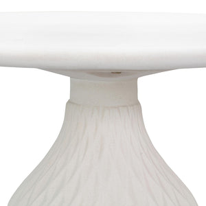 TOV Furniture Tulum 27.5" Ivory Concrete Round Coffee Table - Modern Glamour for Indoor & Outdoor Spaces TOV-O44144