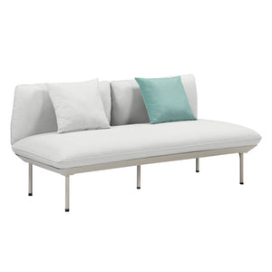 Katti Light Grey Outdoor Loveseat TOV-O54259 TOV Furniture