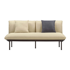 TOV Furniture Katti 65.5" Modern Outdoor Loveseat - Durable, Stylish, and Comfortable Seating for Your Patio Retreat Beige TOV-O54260
