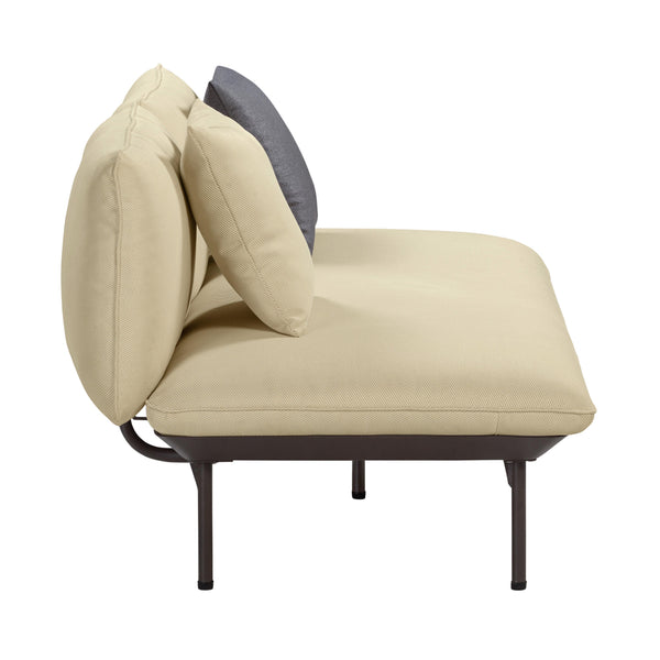 Katti Beige Outdoor Loveseat TOV-O54260 TOV Furniture