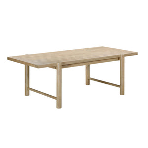 Gata Light Teak Outdoor Rectangular Dining Table TOV-O54272 TOV Furniture