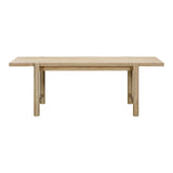 Gata Light Teak Outdoor Rectangular Dining Table TOV-O54272 TOV Furniture