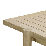 Gata Light Teak Outdoor Rectangular Dining Table TOV-O54272 TOV Furniture