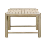 Gata Light Teak Outdoor Rectangular Dining Table TOV-O54272 TOV Furniture