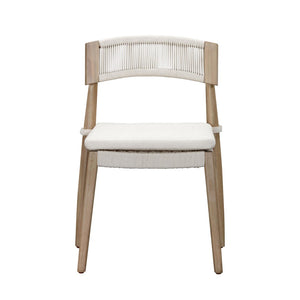 TOV Furniture Gata Cream Outdoor Dining Chair Set of 2 - Elegant, Weather-Ready Comfort for Patios & Gardens TOV-O54273