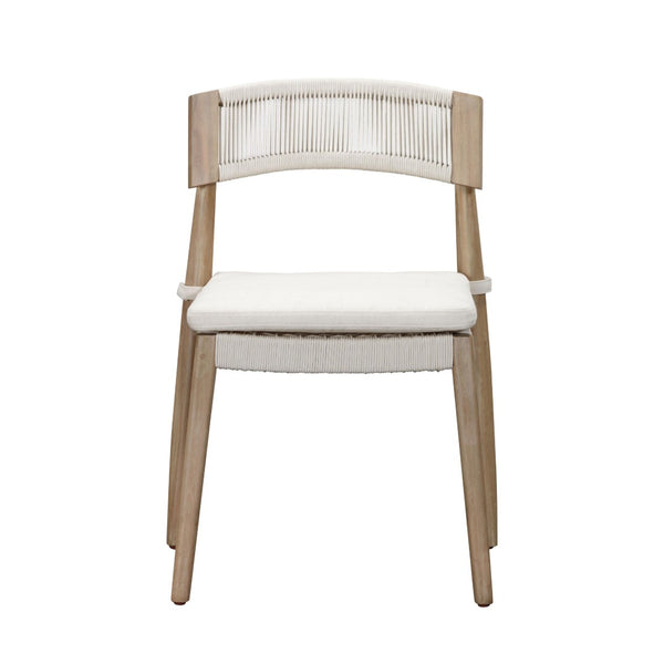 TOV Furniture Gata Cream Outdoor Dining Chair Set of 2 - Elegant, Weather-Ready Comfort for Patios & Gardens TOV-O54273