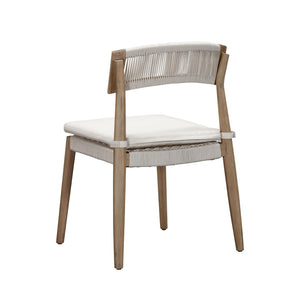 TOV Furniture Gata Cream Outdoor Dining Chair Set of 2 - Elegant, Weather-Ready Comfort for Patios & Gardens TOV-O54273