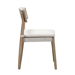 TOV Furniture Gata Cream Outdoor Dining Chair Set of 2 - Elegant, Weather-Ready Comfort for Patios & Gardens TOV-O54273
