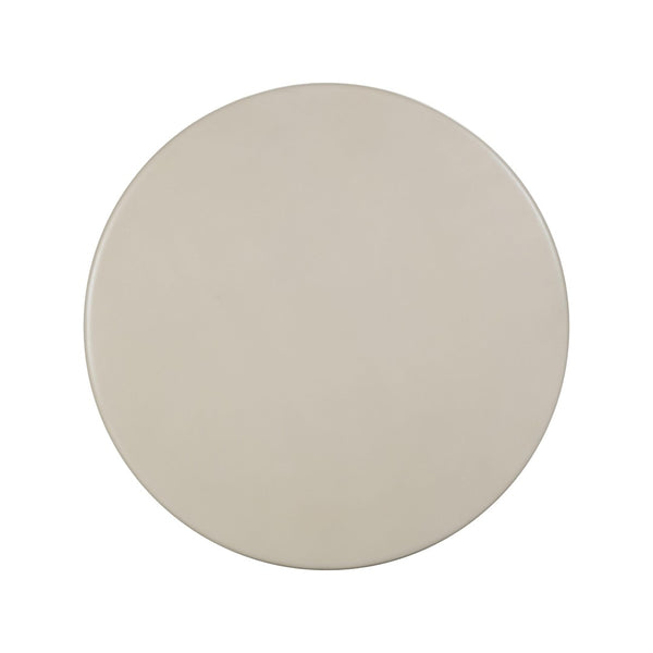 TOV Furniture Fern 47" Beige Textured Faux-Plaster Concrete Round Dining Table – Stylish Indoor/Outdoor Design TOV-O54277
