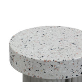 Clover Faux Terrazzo Indoor / Outdoor Round Side Table TOV-O54278 TOV Furniture